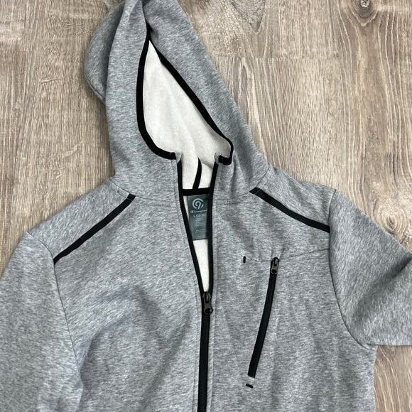 C9 Champion Boys' Victory Fleece Full Zip Light Gray Sweatshirt - Large - NWT - Picture 8 of 13